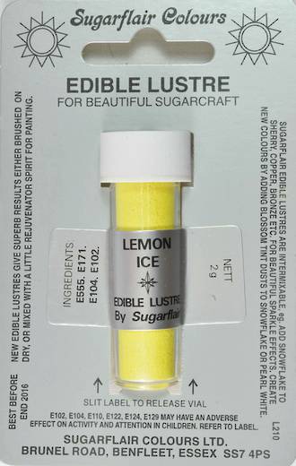 Sugarflair Edible Lustre Colour Lemon Ice - SOLD OUT